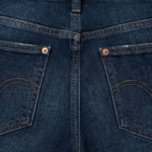 Shorts en jean tendance pour femme, taille mi-haute, respirants, 100 % coton, à volants, avec cordon de serrage, décontractés, couleur personnalisable - Product Image 5