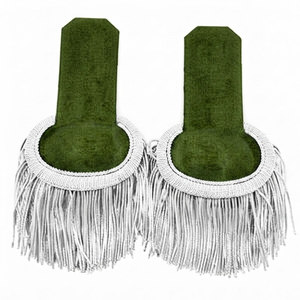Customizable Gold Bullion wire Eco-Friendly <b>Fringe</b> Shoulder Epaulettes Uniform Epaulettes with Tassels - Product Image 5
