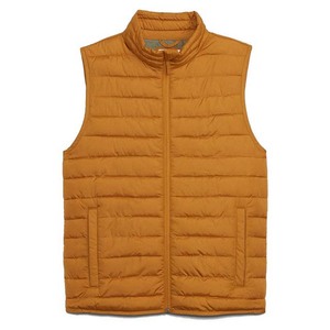 Gilet matelassé chauffant sans manches en toile respirante à col montant pour homme – Vêtement d'extérieur d'hiver de haute qualité - Product Image 2