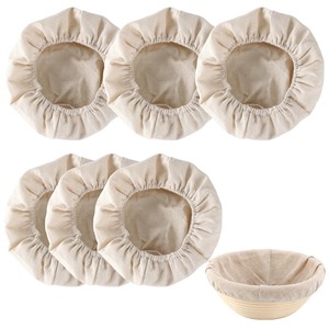 Pinewood Round Bread Basket with Linen Lining | Wholesale Proofing Basket - Product Image 4
