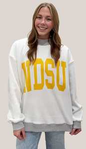 เสื้อสเวตเชิ้ตคอกลมสีขาวขนาดใหญ่พิเศษพร้อมลายพิมพ์ UND สีเขียว เสื้อพูลโอเวอร์ผ้าฝ้ายสำหรับทั้งชายและหญิง 2 ชิ้น ชุดลำลองสำหรับฤดูใบไม้ร่วง - Product Image 3