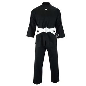 Uniforme de Taekwondo Azul y Blanco para Adultos Unisex, 100% Algodón, Duradero, Corte Regular, Teñido Liso, Disponible en Stock - Product Image 4