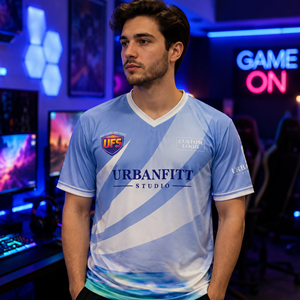 Camiseta Deportiva Personalizada con Cuello en V, Uniforme de Juego de Manga Corta, Camiseta de Club, 100% Poliéster, Ecológica y Transpirable - Product Image 3