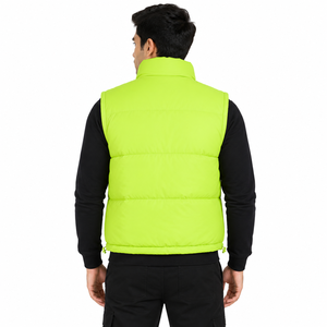 Chaleco Acolchado para Hombre, Venta al por Mayor, Personalizado OEM ODM, Chaquetas sin Mangas para Hombre, Ropa de Invierno, Cuello Alto, Cremallera Completa, Abrigo Acolchado - Product Image 3