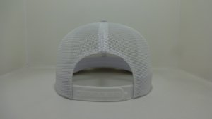 Casquette Trucker Injae Grise en Maille, 6 Panneaux, Profil Moyen, Logo Brodé, Fermeture Snapback Réglable, Casquette Décontractée pour Adultes - Product Image 3