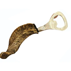 Ouvre-bouteille artisanal en corne de buffle, accessoire de bar unique, ouvre-bouteilles pour bière ou vin, fabriqué par HF CRAFTS, en provenance d'Inde - Product Image 5