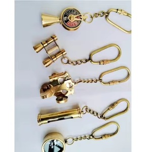 Porte-clés en laiton design, logo gravé personnalisé, porte-clés en métal, vente en gros - Product Image 2