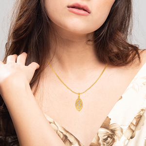Pendentif en or jaune pour femmes avec diamants de laboratoire, taille brillant rond, style classique, boucles d'oreilles pour tous les jours - Product Image 4