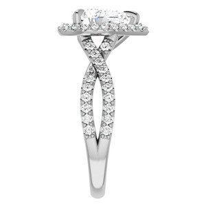 Bague de fiançailles en moissanite taille poire, argent sterling plaqué or 14 carats, bijoux de luxe pour promesse de mariage et anniversaire - Product Image 4