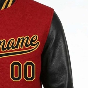 Trendy Custom Varsity <b>Jackets</b> With Bold Patches and Premium Wool <b>Leather</b> Design Perfect For Stylish Streetwear For Unisex - Product Image 4