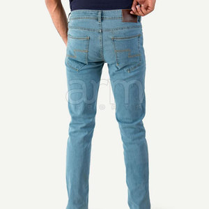 Pantalones de hombre transpirables al por mayor con MOQ bajo, diseño personalizado, pantalones vaqueros lavados de última moda para venta en línea - Product Image 3