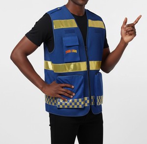 Gilet de sécurité réfléchissant personnalisé, gilet de travail haute visibilité avec bande réfléchissante pour les travailleurs industriels - Product Image 5