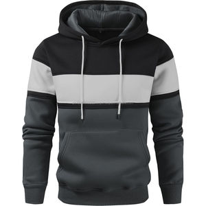 <b>Men</b> <b>Hoodie</b> with Drawstring Hood Thick <b>Fleece</b> Pullover Sweatshirt Winter Warm Casual Cotton Streetwear Clothing - Product Image 4