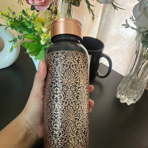 Black Etching <b>copper</b> water <b>bottle</b> pure <b>copper</b> <b>bottle</b> <b>copper</b> drinking <b>bottle</b> <b>copper</b> flask hammered <b>copper</b> <b>bottle</b> <b>copper</b> <b>bottle</b> - Product Image 1