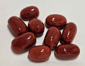 Coral rouge naturel italien de forme cylindrique, couleur sang, qualité supérieure, pierre précieuse pour la fabrication de bijoux, pierre précieuse en vrac pour la création de bijoux - Product Image 2