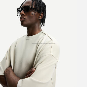 เสื้อยืดลำลองทรงหลวมเสื้อสวมหัวผ้าฝ้าย100% ขนาดใหญ่สำหรับผู้ชายผู้หญิงแขนสั้นโอเวอร์ไซส์เข้ารูปตัวยาวแบบมีตัวอักษร - Product Image 6