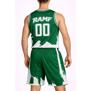 เสื้อบาสเก็ตบอลแบบซับลิเมชั่นสั่งทำพิเศษ ปรับแต่งชื่อ เบอร์ หมายเลข โลโก้ทีม ไซส์ใหญ่ พิมพ์ลาย โพลีเอสเตอร์ 100% เป็นมิตรกับสิ่งแวดล้อม - Product Image 4