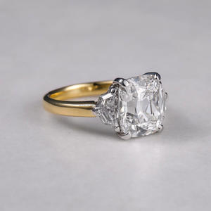 Proveedor de joyería fina Mujeres Compromiso Regalos de lujo CVDDiamond 10K Oro sólido F quilates Todo corte Anillo de diamante cultivado en laboratorio mejor - Product Image 2