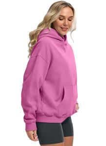 Sweat à capuche oversize pour femme, à épaules tombantes, manches longues, coupe ample, avec coutures renforcées, grandes tailles, faible MOQ - Product Image 5