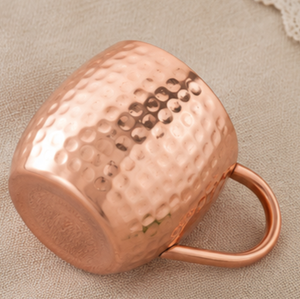 Mug à cocktail artisanal en cuivre pur martelé à 100 %, vaisselle écologique pour usage domestique, style vintage - Product Image 3