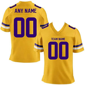 Conception de logo personnalisé, tissu polyester respirant, anti-humidité, séchage rapide, uniformes de football américain pour adultes - Product Image 5