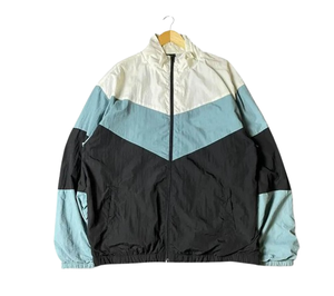 Veste coupe-vent en gros pour hommes, en polyester et nylon, avec logo personnalisé, respirante, entièrement zippée, décontractée, pour le sport et la course à pied - Product Image 1