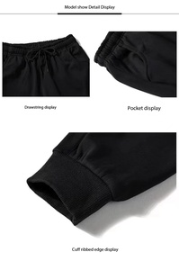 OEM Mens Casual Sports Hoodie Crew Neck Sweatshirt Long Sleeve <b>Pants</b> Two Piece Set Running Tracksuit Autumn Mens Activewear Set - Product Image 4