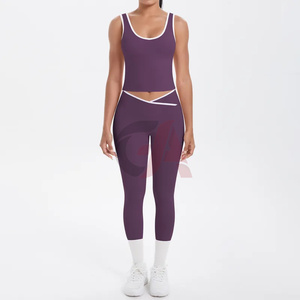 Ensemble de yoga pour femmes 2026 – Nouveau design, haute élasticité, léger, séchage rapide, vêtements de sport personnalisés en gros - Product Image 2