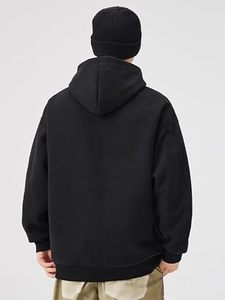 Sudaderas con Capucha para Hombre, Corte Holgado, Estilo Casual, Manga Larga, con Bolsillo - Product Image 5