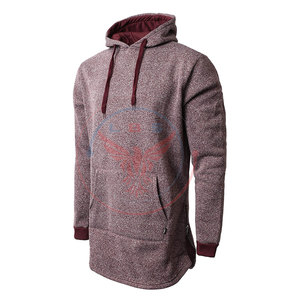 Sweat-shirts à capuche longs et amples pour hommes, en polyester/coton, de qualité supérieure, décontractés, pour l'hiver, style streetwear - Product Image 2