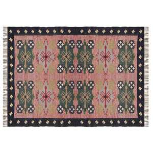 Alfombras Kilim Compactas y Reversibles Tejidas a Mano con Yute y Lana para Sala de Estar, Dormitorio y Estudio - Product Image 1