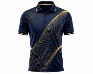 เสื้อเชิ้ตแขนสั้นผู้ชาย ผ้าทอโพลีเอสเตอร์ผสมคอตตอน ระบายอากาศได้ดี แห้งเร็ว สไตล์สปอร์ต ทรงปกติ - Product Image 1