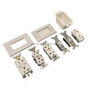 Ổ cắm điện tường đôi 15A 125V, loại nặng, 2 ổ cắm AC, chất liệu PC chống cháy, dùng cho nhà ở và văn phòng - Product Image 5