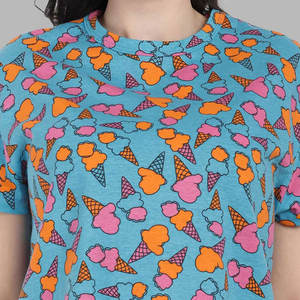 Nouveau T-shirt basique uni en coton doux à col rond pour femme, coupe courte, sexy, idéal pour l'été - Product Image 5