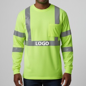Camisa de Trabajo de Seguridad Reflectante con Material Resistente para Aplicaciones Industriales de Trabajo Pesado - Product Image 1