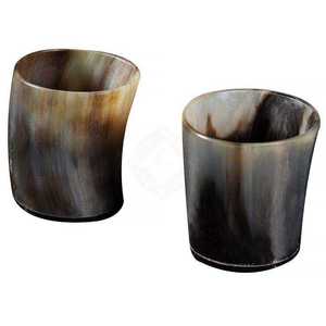 Premium Quality Indian Design Handmade Horn Drinkware Glasses and Buffalo Horn Shot <b>Beer</b> Cup for <b>Beer</b> Mead Drink Horn Glasses - Product Image 3
