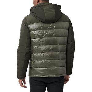 Chaquetas de Invierno Acolchadas para Hombre, con Capucha, Estilo Casual, de Alta Calidad, con Cierre, Color Verde, Fabricación en Fábrica, Precio Económico, Venta al Por Mayor - Product Image 2
