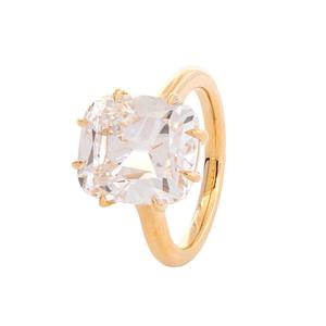 แหวนเพชรแล็บทรง Old Mine Cut น้ำหนัก 6.5 กะรัต ทองคำขาว 14k แหวนหมั้นเพชรทรง Cushion สไตล์โบราณ รับรองโดย IGI แหวนเพชรเม็ดเดี่ยวสไตล์วินเทจ - Product Image 4