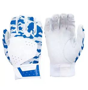 Guantes de bateo de béisbol hechos de cuero sintético liso/guantes de béisbol profesionales/guantes de bateo para combinar - Product Image 4