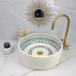 Qualité d'exportation, lavabo de luxe en nacre, finition brillante premium, écologique, pour comptoir de salle de bain, amélioration de l'intérieur de la maison - Product Image 3