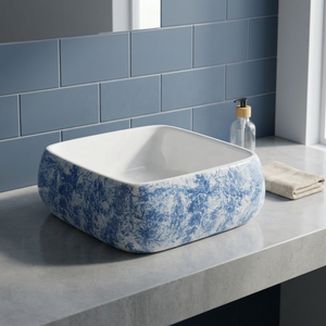 Lavabo Rectangular de Cerámica de Diseño Moderno Vistaar, Artículos Sanitarios de Lujo para el Hogar, Sala de Estar y Comedor - Product Image 4