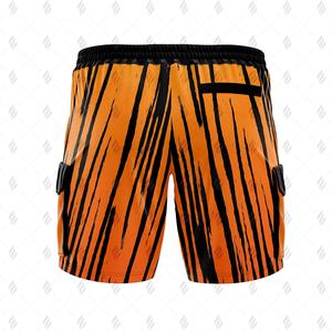 Shorts cargo en toile pour homme, personnalisés OEM, tissu en coton et polyester, taille élastique, séchage rapide, respirant, pour une liberté de mouvement optimale - Product Image 3