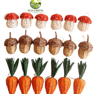 Sonajero de bebé hecho a mano, juguete de ratán natural, seguro para bebés, sonido suave, regalo sensorial - Product Image 2