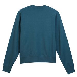 เสื้อสเวตเชิ้ตคอกลมสีน้ำเงินสเลทสำหรับผู้ชาย ผลิตจากผ้าฝ้ายรีไซเคิล เป็นมิตรต่อสิ่งแวดล้อม คุณภาพพรีเมียม แขนยาว สวมใส่สบาย เหมาะสำหรับทุกวัน - Product Image 2