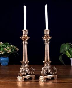 Elegante Portavelas de Metal, Forma Cilíndrica, Decoración para el Hogar, Diseño Duradero - Product Image 2