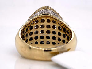 Anillo de Plata de Ley 925 Certificado con Moissanita en Forma de Domo, Clásico, Estilo Hip Hop, Regalo de Boda, Diamante Simulado, Completamente Engastado - Product Image 2