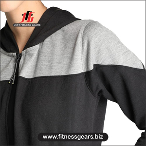 เสื้อฮู้ดผู้ชาย JUST FITNESS GEARS ทรงปกติ ผ้าโพลีเอสเตอร์/คอตตอน ระบายอากาศได้ดี เป็นมิตรกับสิ่งแวดล้อม น้ำหนักเบา เหมาะสำหรับออกกำลังกายที่ยิม - Product Image 6