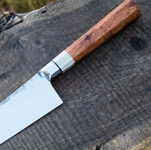 Couteau de chef en acier forgé de qualité supérieure, manche en bois, logo personnalisé, couteau de cuisine en gros - Product Image 3
