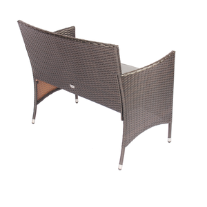 Conjunto de Sofás de Mimbre Sintético para Exteriores, Resistente al Agua, Muebles de Jardín y Patio de Alta Calidad, Cojines Duraderos y Cómodos, Plegables, PLWICKER - Product Image 3