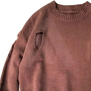 Pull-over décontracté pour homme, style streetwear tendance, tricoté, 100% coton respirant, personnalisable - Product Image 6